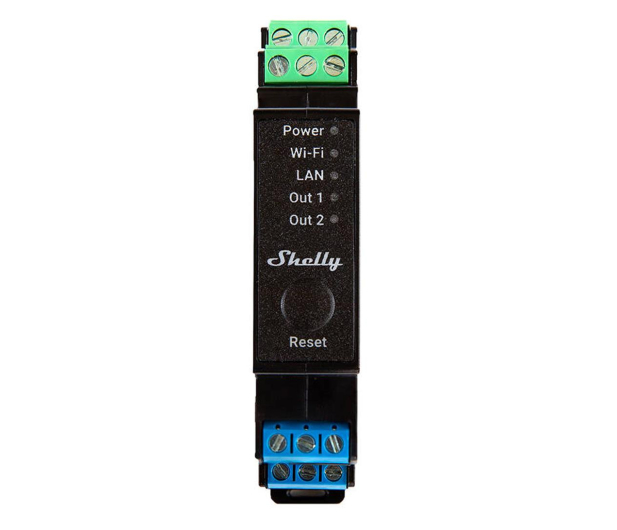 Shelly 2-kanałowy przekaźnik na szynę DIN Pro 2PM WiFi/LAN - 1268483 - zdjęcie 2